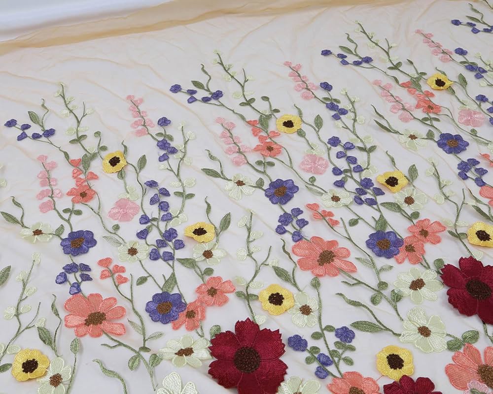 AMAIL Flower embroidery like cloth ベージュ Amazon.com: Qililandiy 10 Pcs Beige Mixed Style Embroidery
